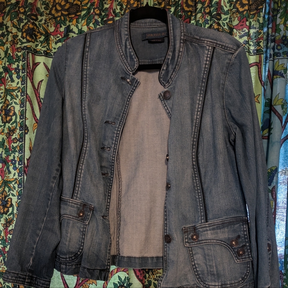 Jeanstar Button Detail Casual Women's Denim Jacket
